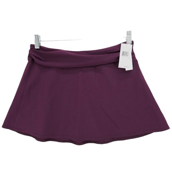 Karla Colletto Other - NWT KARLA COLLETTO Cover Up Skirt WINE PURPLE A-Line Stretch Size SMALL